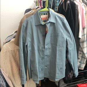 SEALSKINZ Blue Lightweight Water Resistant Shirt Jacket with Collar